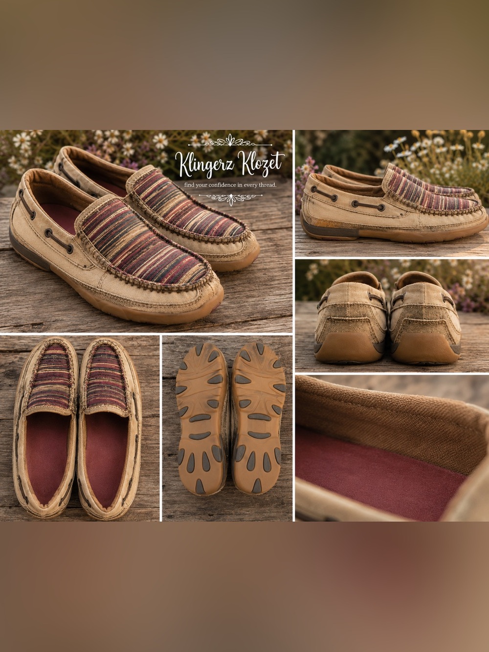 Twisted X EcoTWX Women’s Slip-On Driving Moc Shoes | Size 8